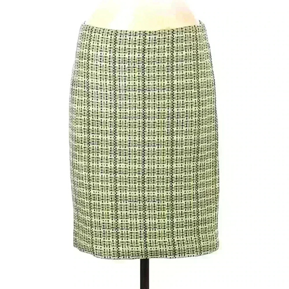 Theory Plaid Muti Color Green Casual Skirt size 6 - Picture 1 of 2